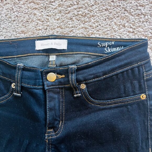 Y2K Henry & Belle Super Skinny Ankle Jeans size 26 - Picture 5 of 9